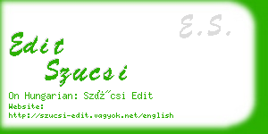 edit szucsi business card